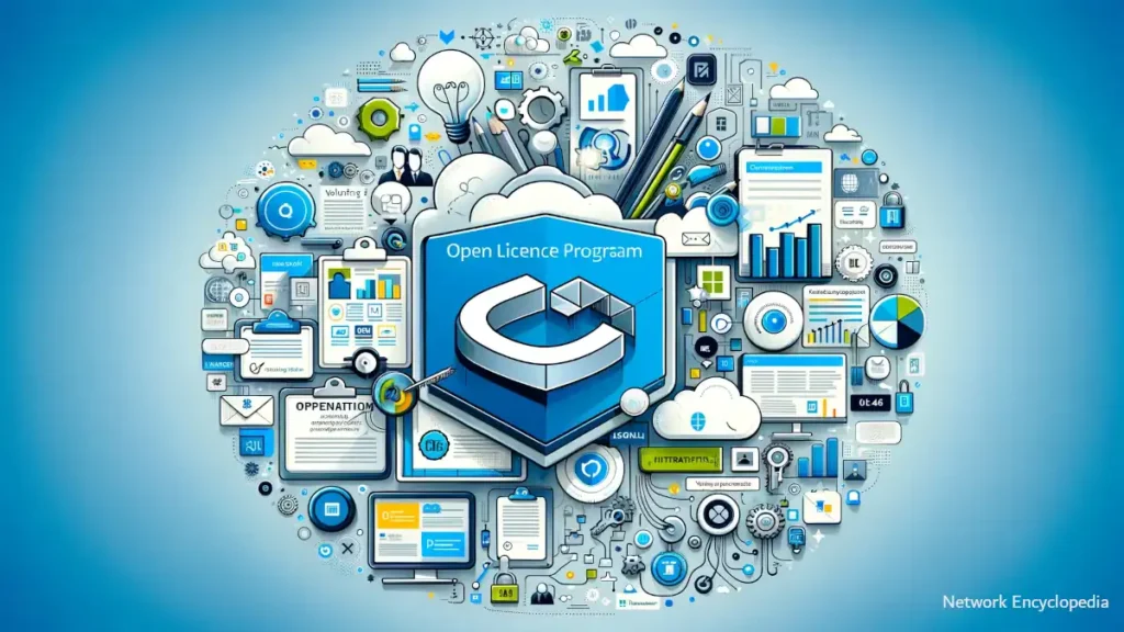 MOLP - Microsoft Open License Program: This visually engaging composition captures the essence of flexible and cost-effective software licensing solutions for small to mid-sized businesses.
