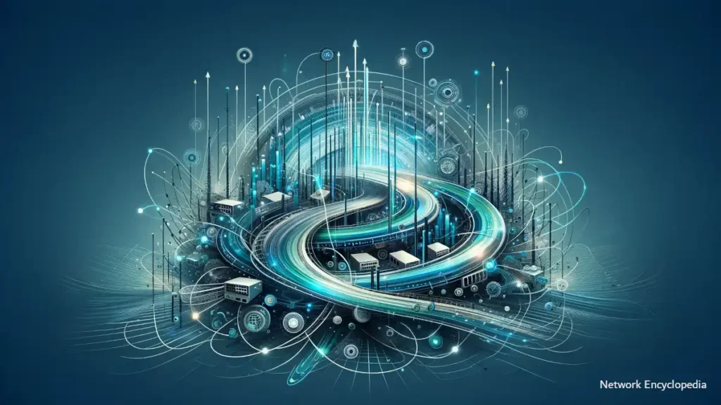 The concept of route flapping in computer networking: the dynamic changes and instability.