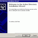 Active Directory Instalation Wizard