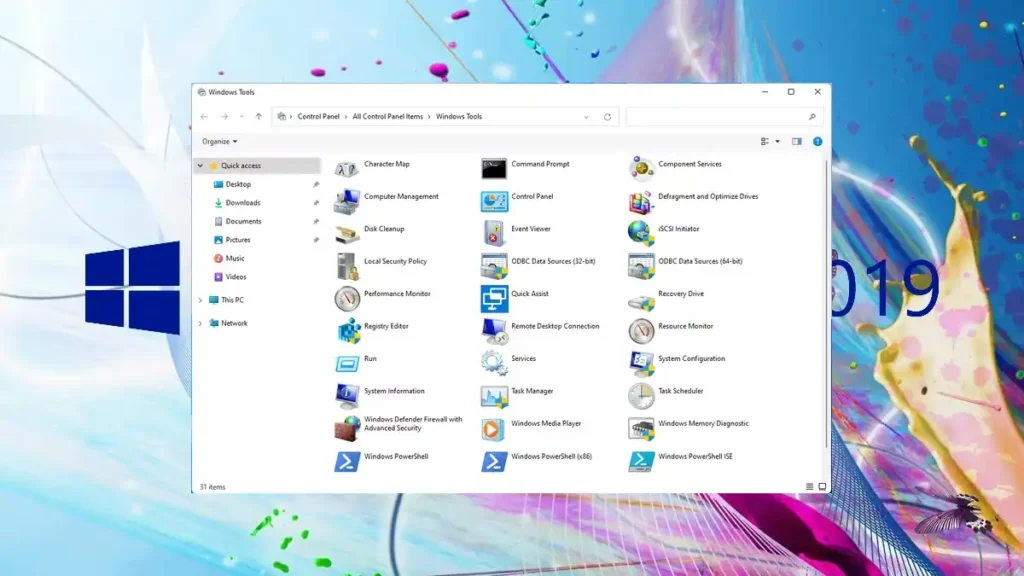 Administrative Tools - Windows Tools