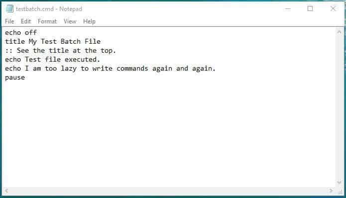 Batch File