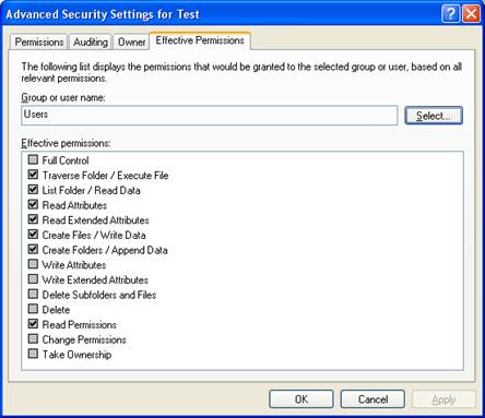 Effective Permissions