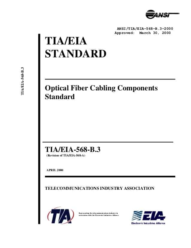 EIA/TIA wiring standards