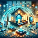 Home Area Network (conceptual image capturing the interconnected technology within a modern home environment)