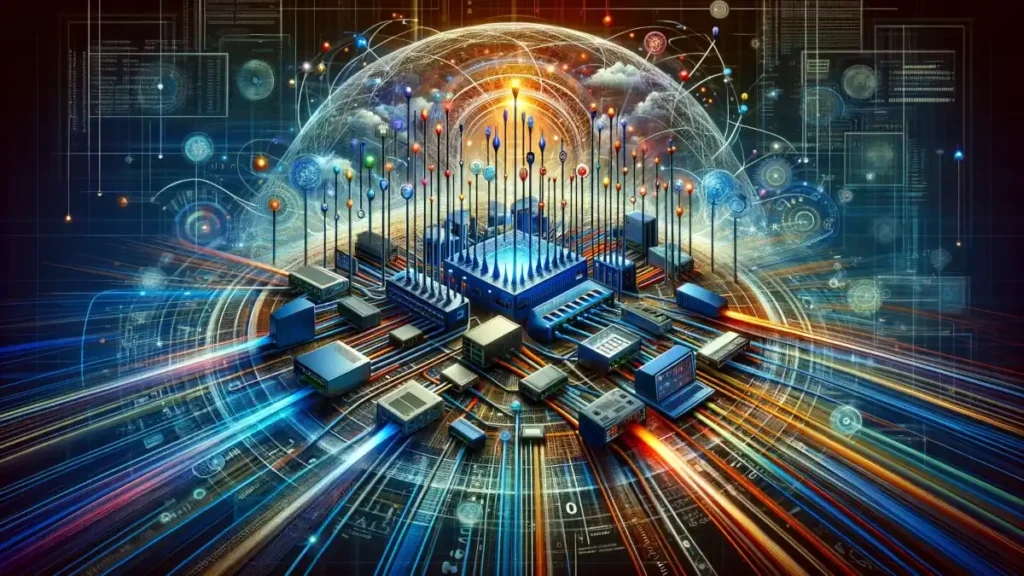 intermediary devices in computer networking (conceptual representation)
