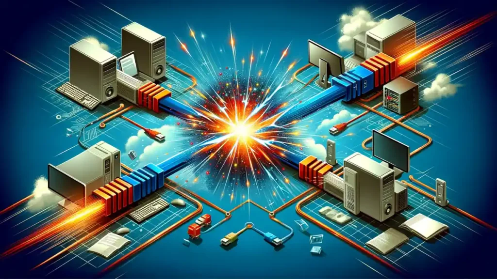 Network Collision representation