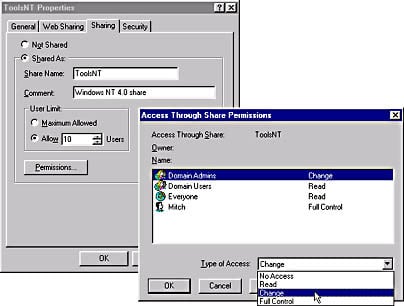 Share Permission Windows NT