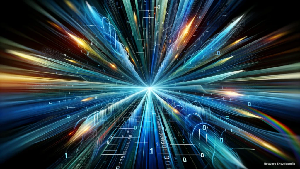 Statistical Multiplexing: this image captures the essence of multiple data streams converging into a single channel.