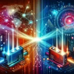 This image represents the concept of point-to-point networking