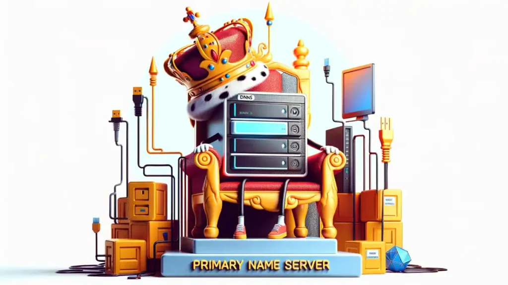 Primary Name server (DNS) - conceptual and funny representation