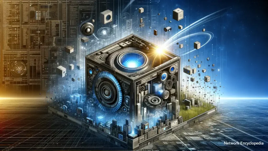 A COM Component in action: This visual embodies both the legacy and the technological sophistication of COM components.