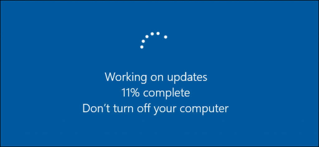 Working on updates (windows update)