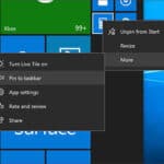 Pin or Unpin apps to the Start menu