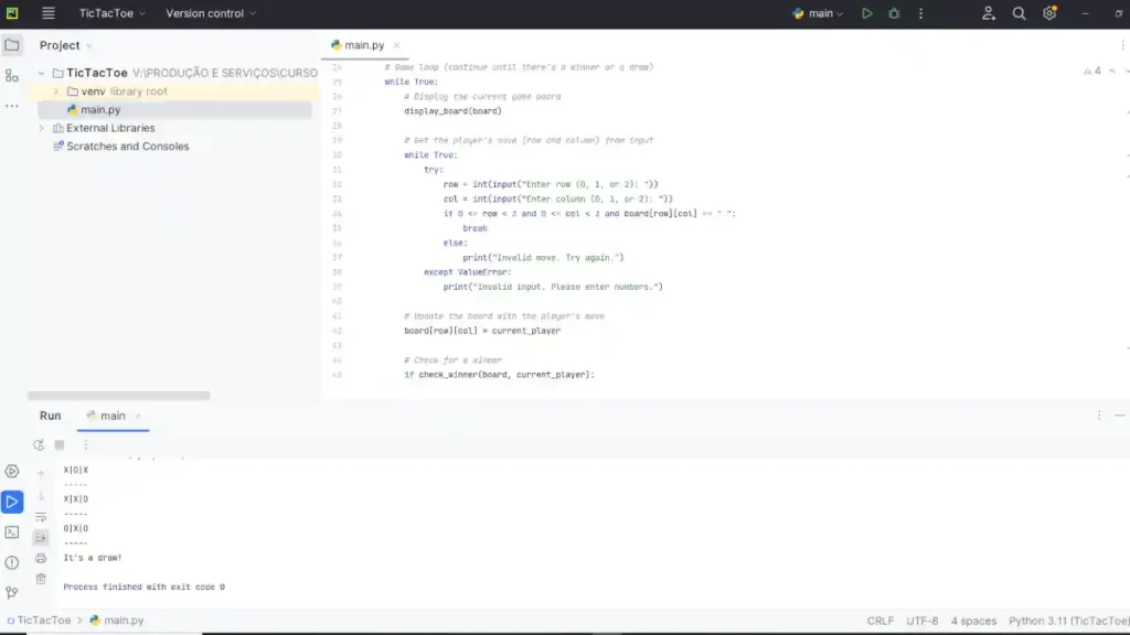 Python Tic-Tac-Toe Game