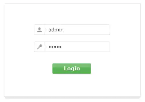 Login / password: admin / admin