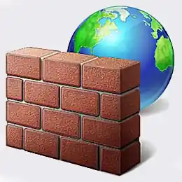 Firewall with advanced security icon