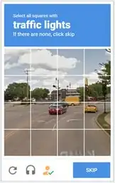 Captcha traffic lights